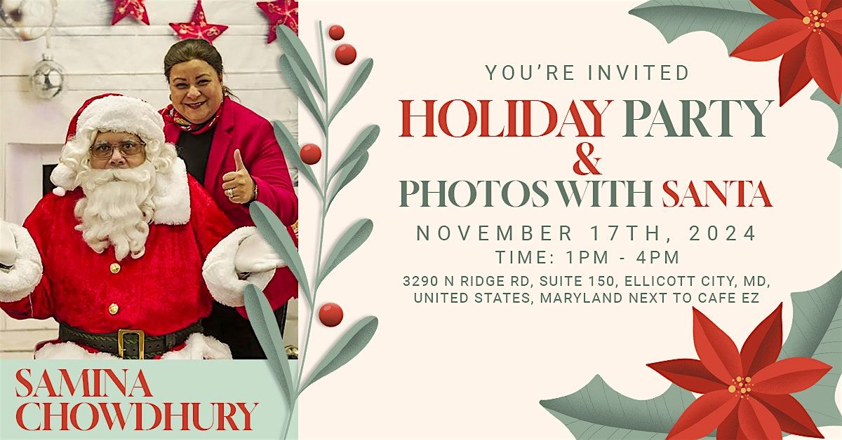 Holiday Party + Photos with Santa