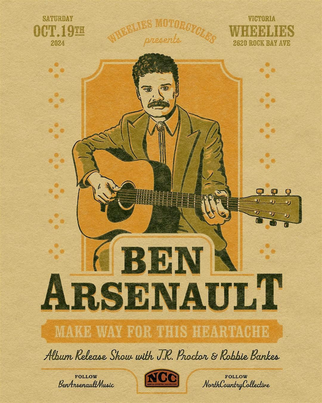 Ben Arsenault album release w\/ J.R. Proctor & Robbie Bankes