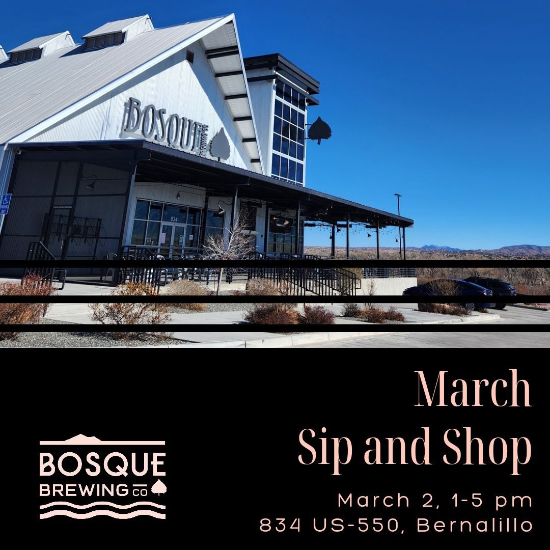 March Sip and Shop