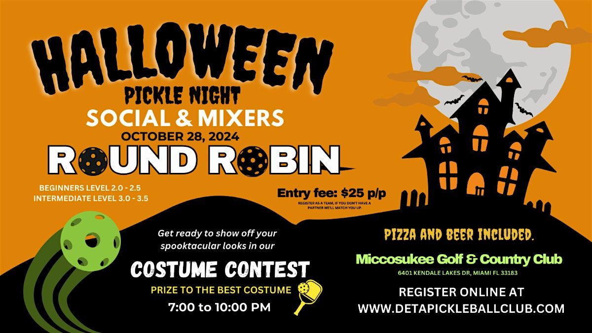 Halloween Pickle Night Round Robin - Beginner (2.0-3.5) 2nd Edition