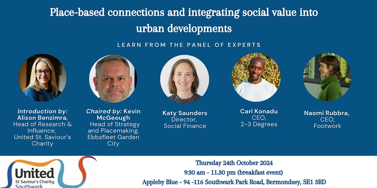 Place-based connections & integrating social value into urban developments