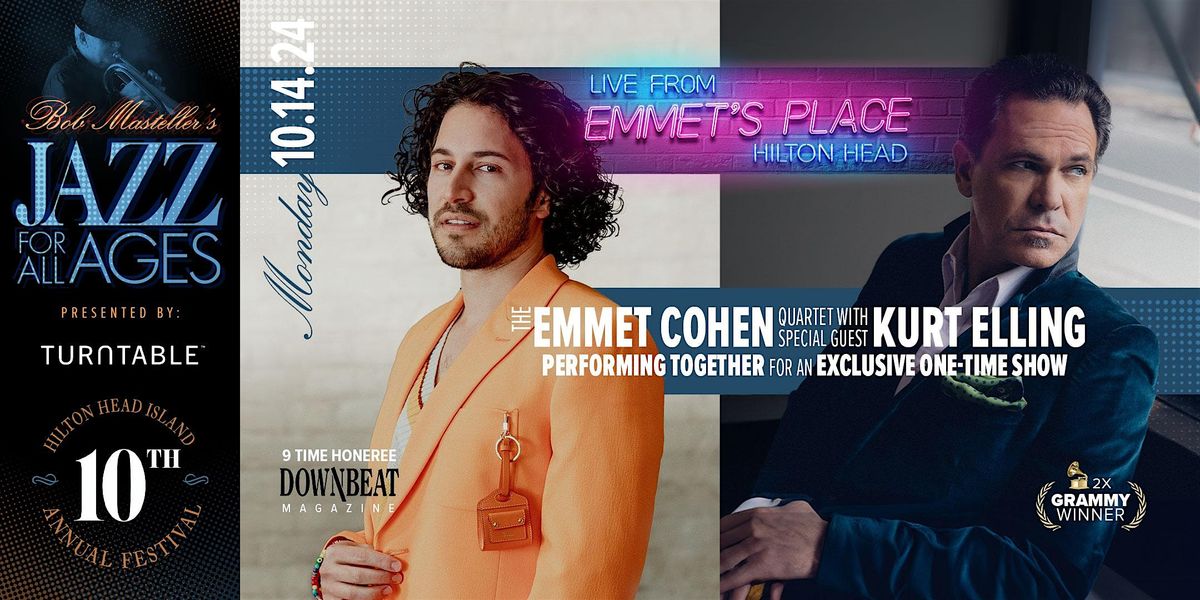 Jazz For All Ages - Mon. Oct. 14 - Emmet Cohen & Special Guest Kurt Elling