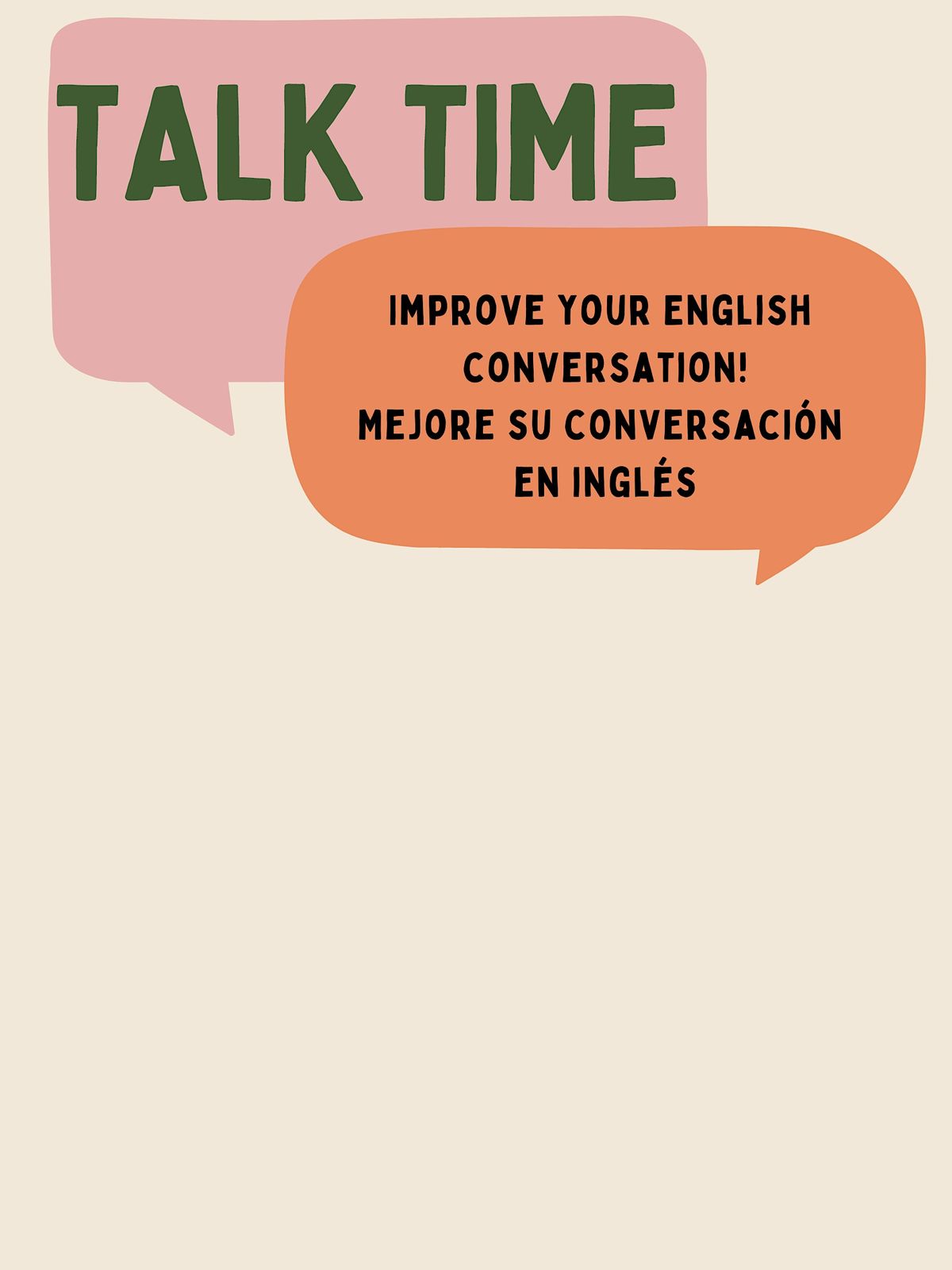 Talk Time \/ Hablemos Ingl\u00e9s