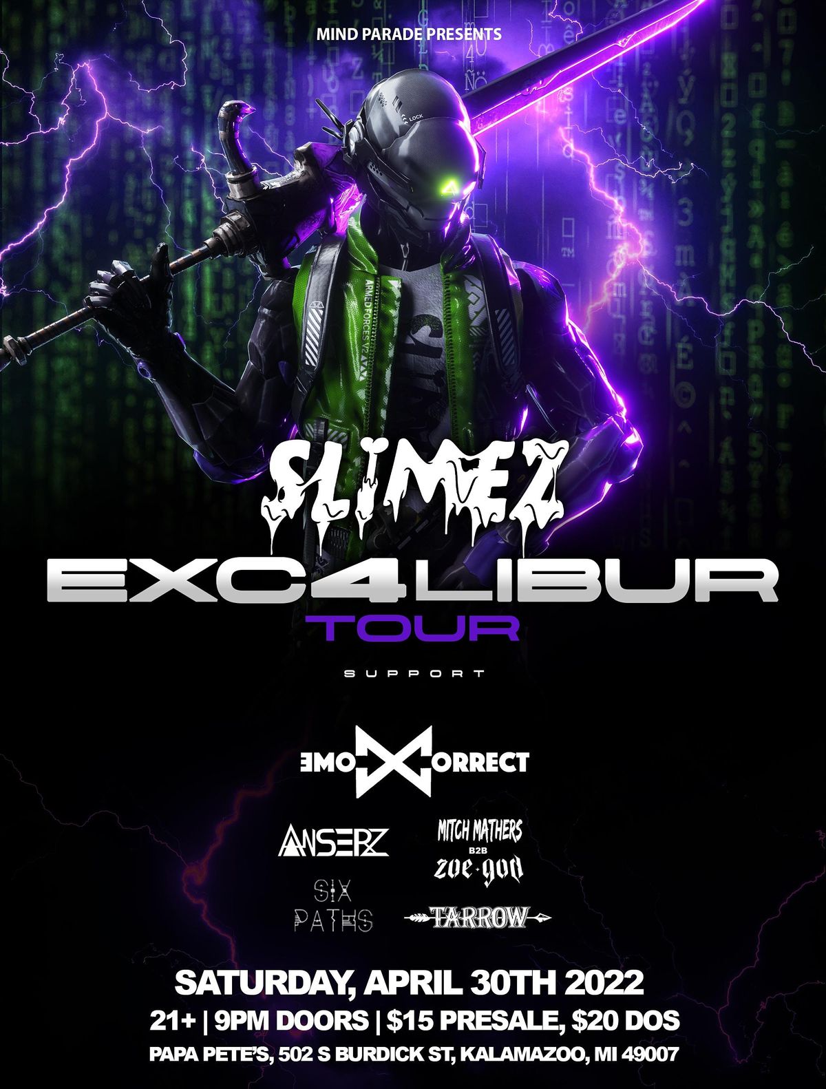 Slimez At Papa Petes Papa Pete S Kalamazoo 30 April To 1 May