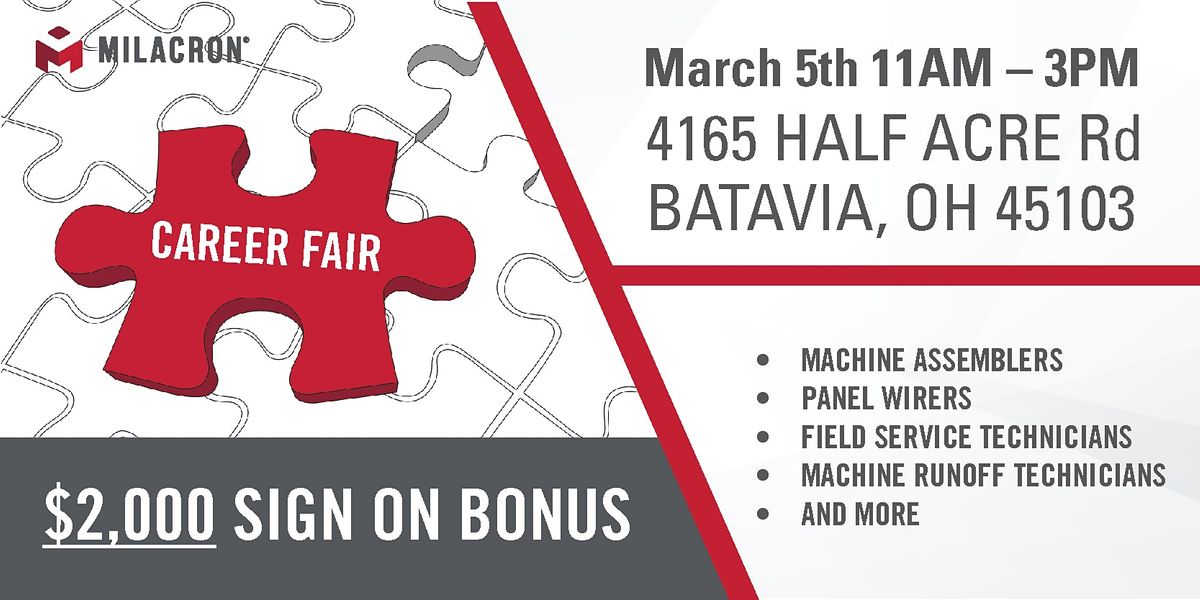Milacron Career Fair - Afton Facility
