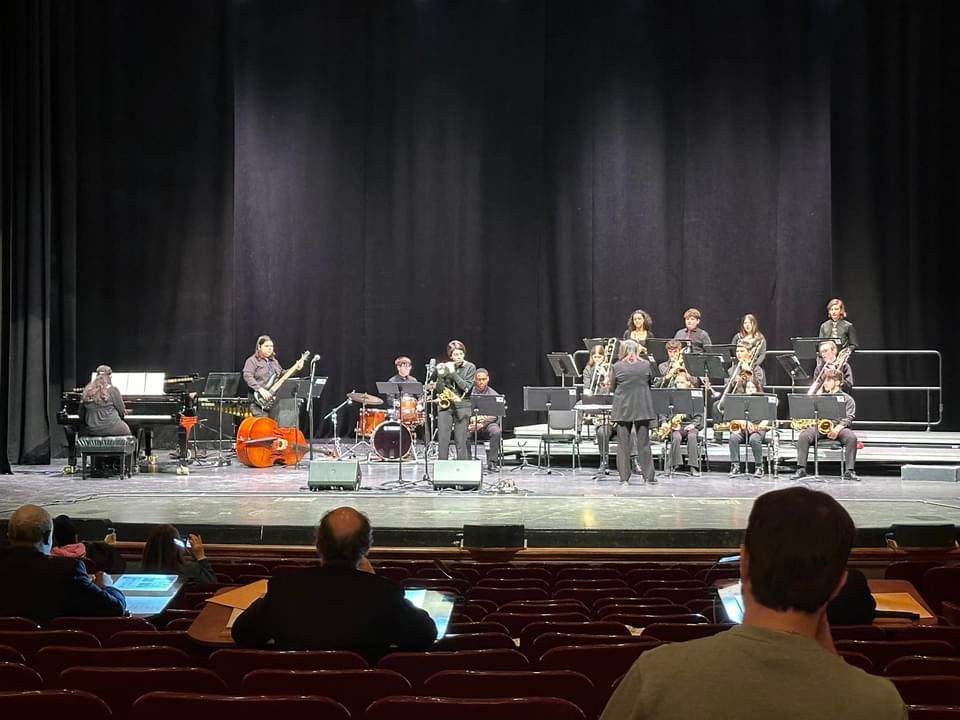 West Aurora Stage Band at the Venue with the PEBB
