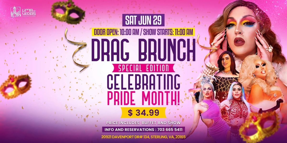 Drag Brunch celebrating Pride Month