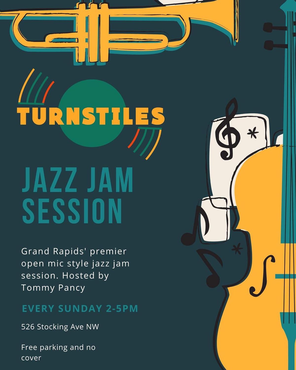 TURNSTILES PRESENTS: Weekly Open Jazz Jam! 