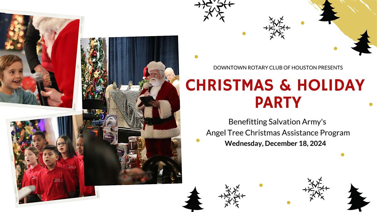 Annual Christmas & Holiday Party Benefiting the Salvation Army