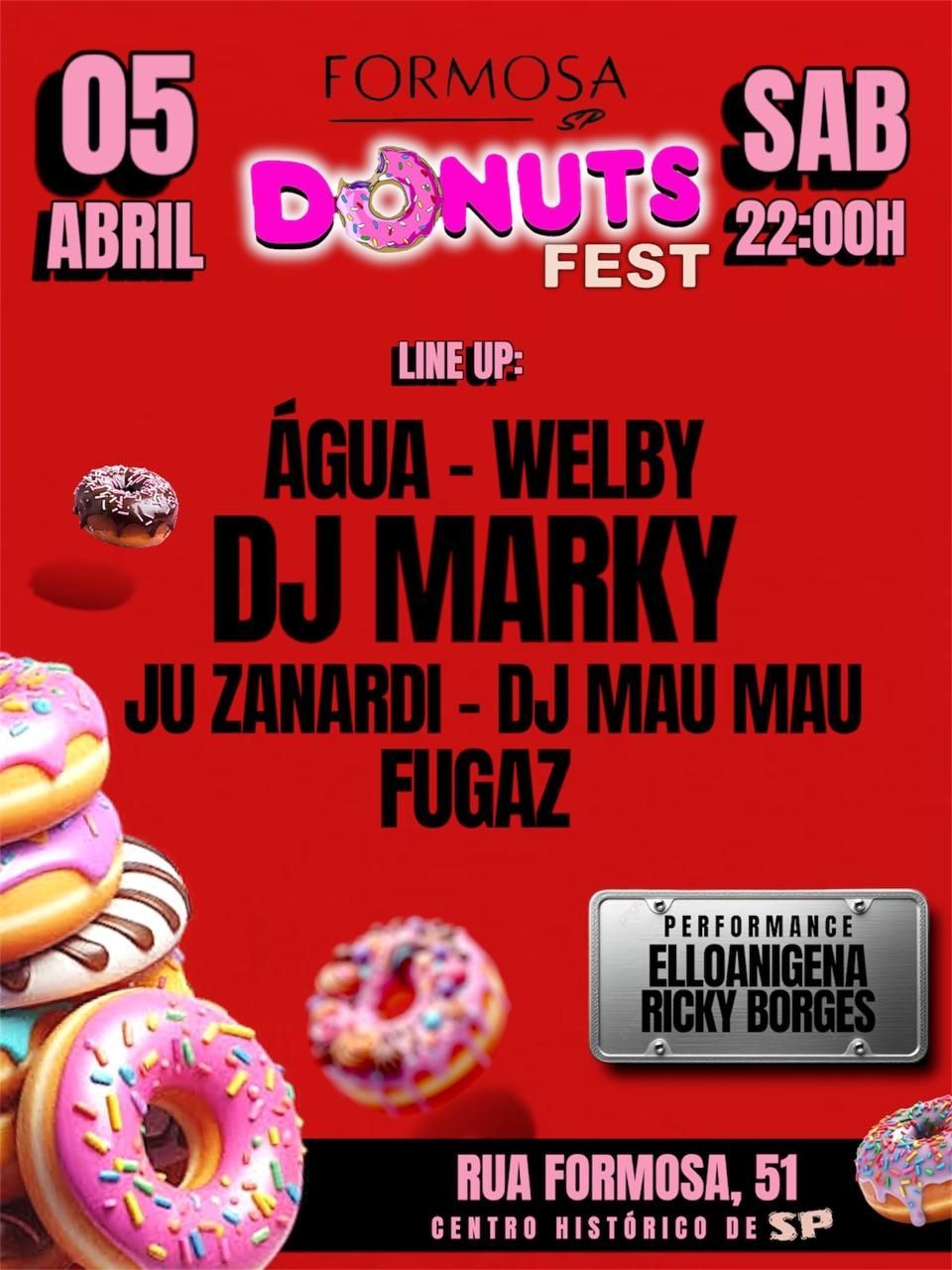 DONUTS. FEST Edi\u00e7\u00e3o Boiler Room no Terra\u00e7o do Formosa SP