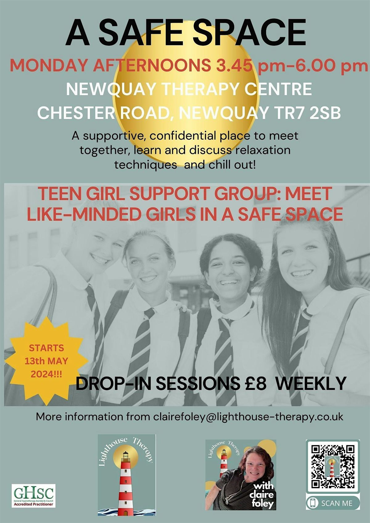 Teen Girl support group in Newquay