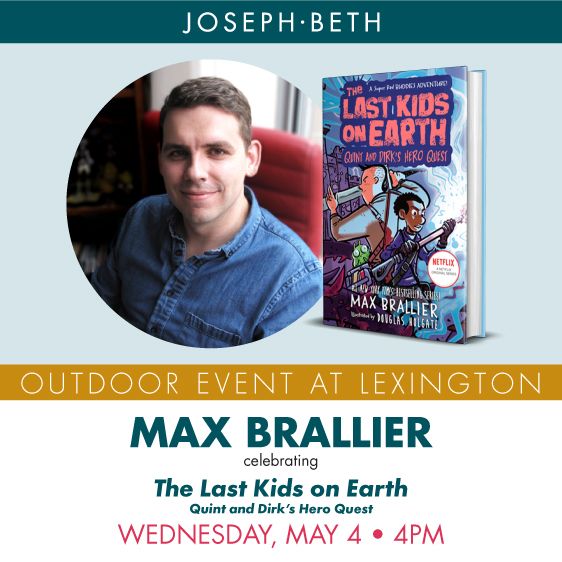 Outdoor event featuring Max Brallier celebrating The Last Kids on Earth: Quint and Dirk's Hero Quest