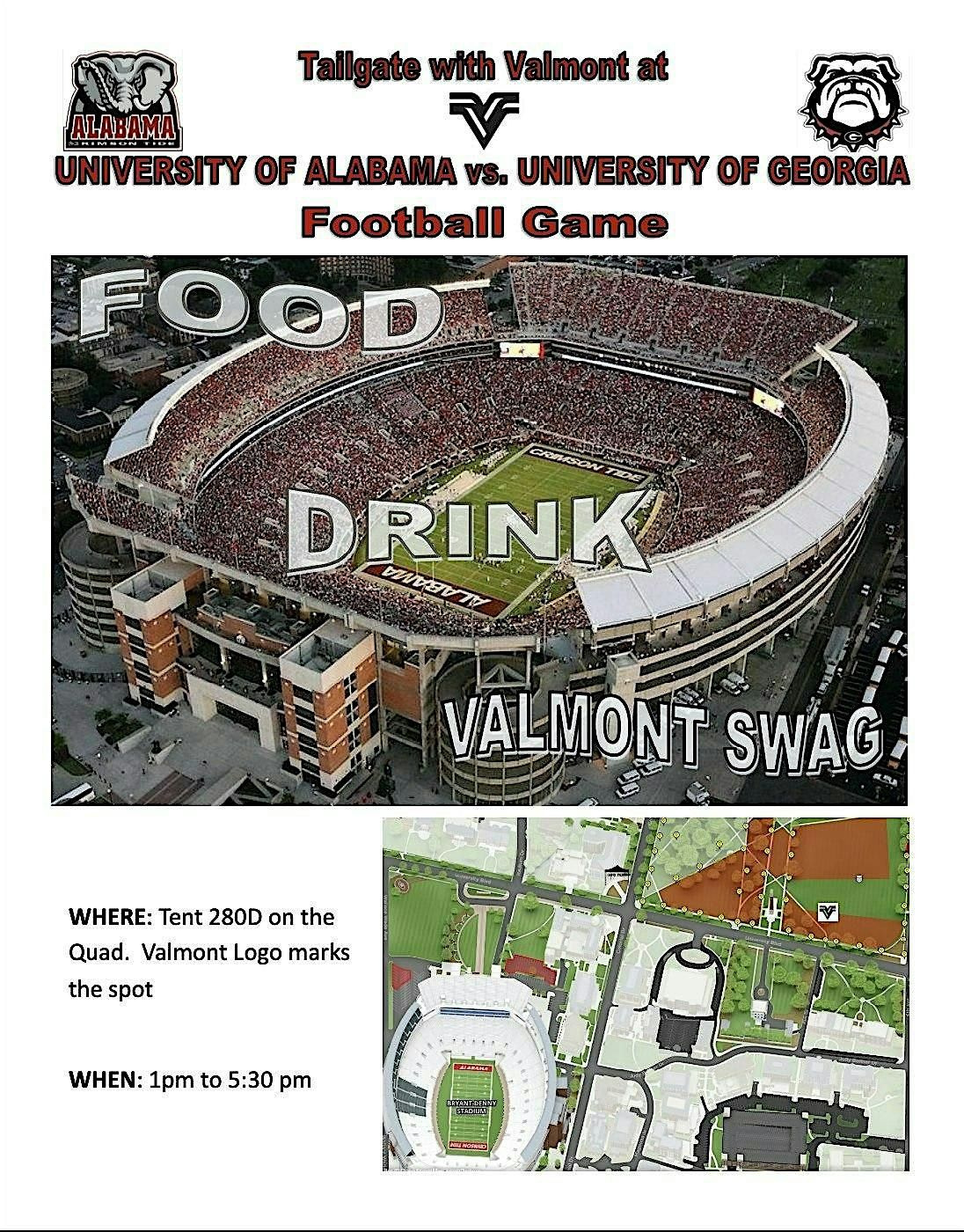 Valmont - Georgia vs. Alabama tailgate