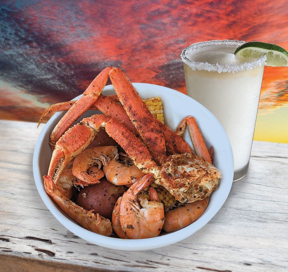 $22 Snow Crab & Shrimp with $5 Rock-a-Ritas!