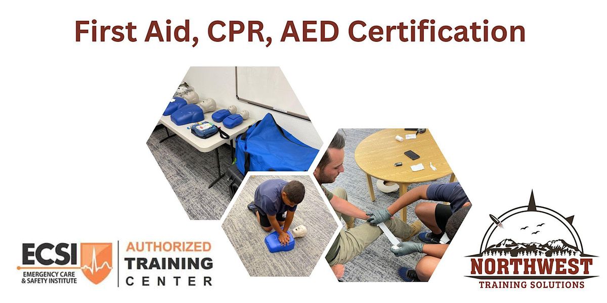 First Aid, CPR, AED Certification, Towne Square Mall, Port Orchard, 14 ...