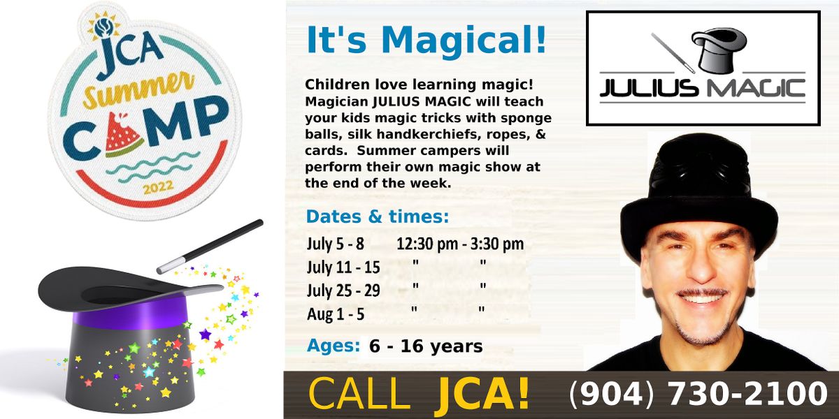 LEARN MAGIC at JCA Summer Day Camp