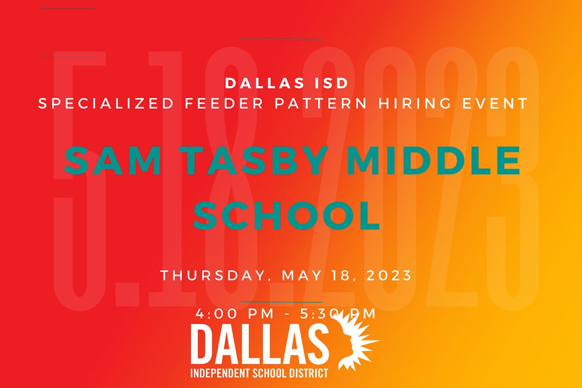 Specialized Feeder Pattern Hiring Event at Sam Tasby Middle School