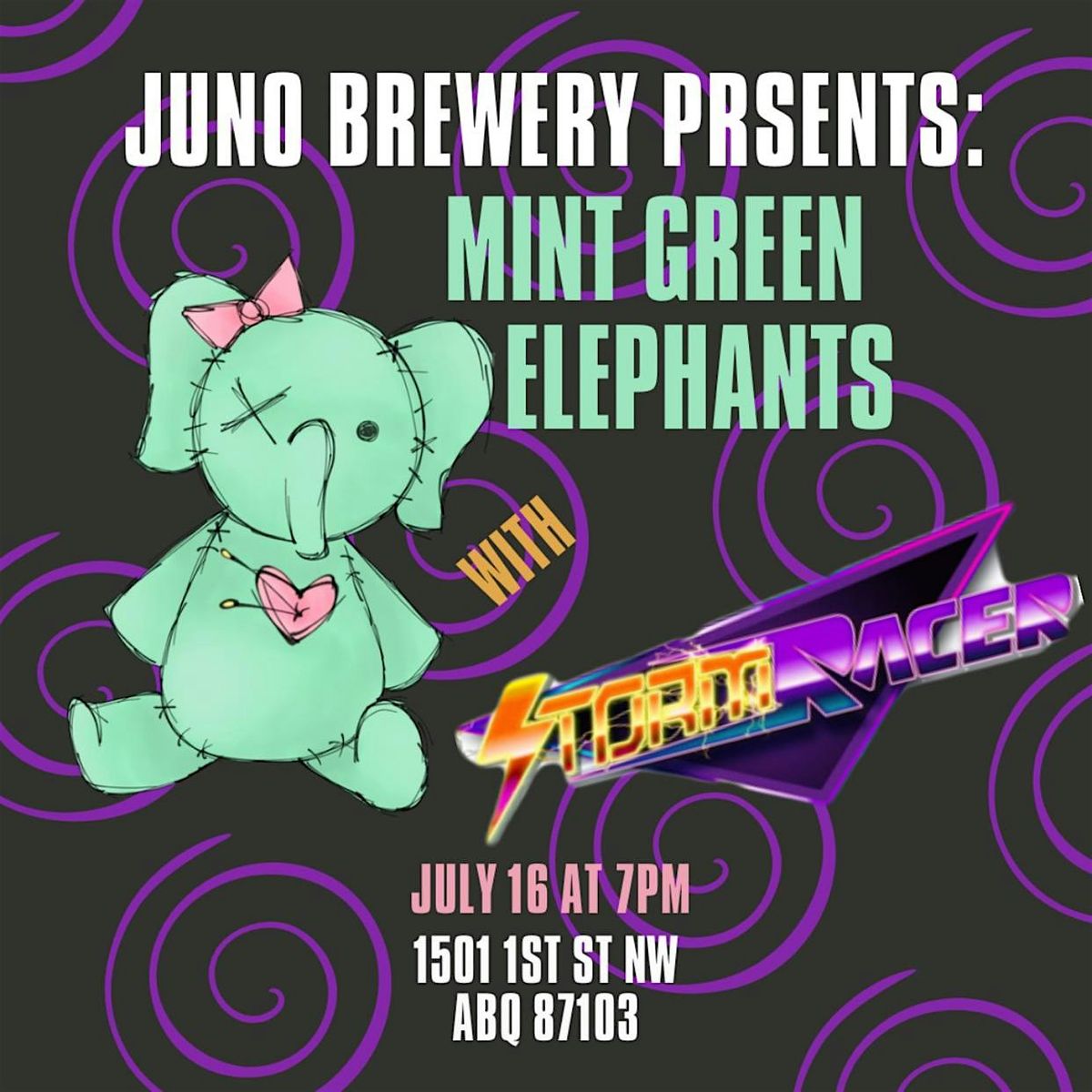 Mint Green Elephants with Stormracer