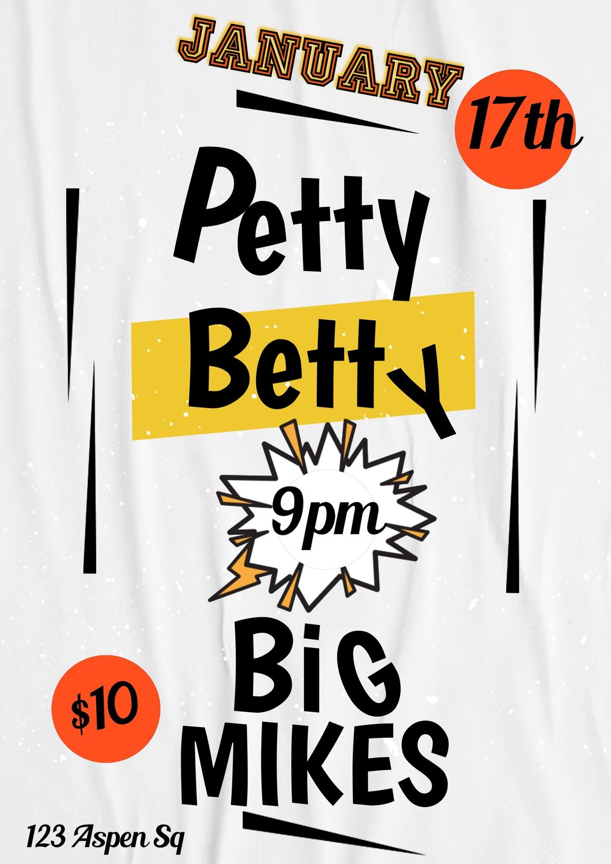 Welcome to 2025 w\/ Petty Betty @ Big Mikes Sports Bar & Grill