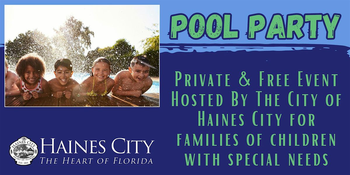 Pool Party for Families of Children with Special Needs