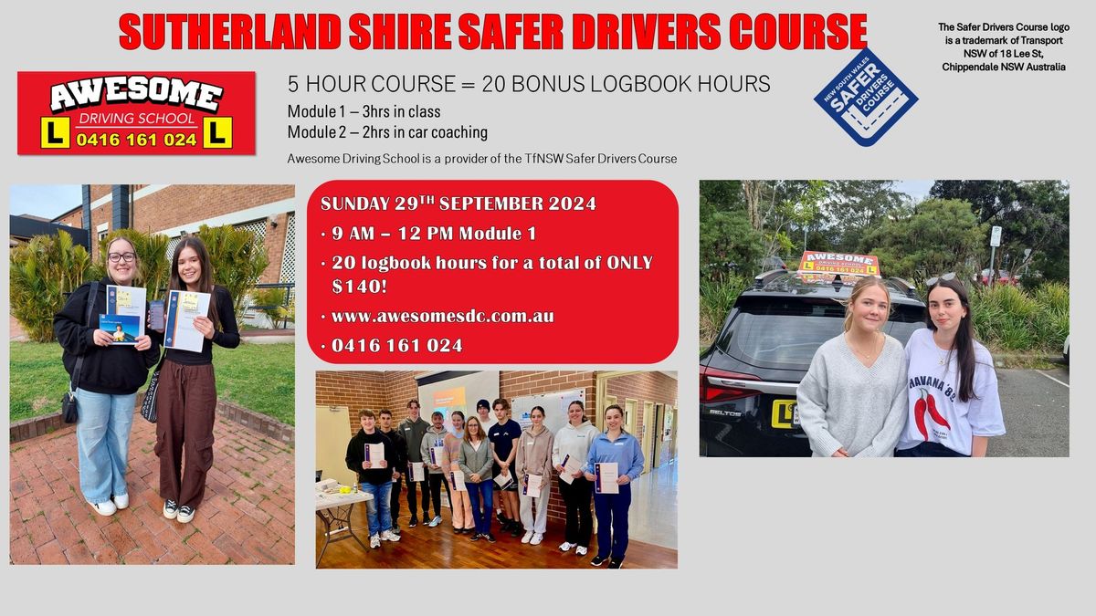 Sutherland Shire Safer Drivers Course