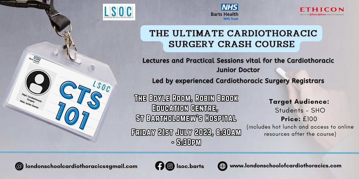 CTS 101: The Ultimate Cardiothoracic Surgery Crash Course