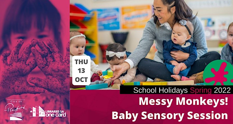 Spring School Holidays: Messy Monkeys! Baby Sensory Session