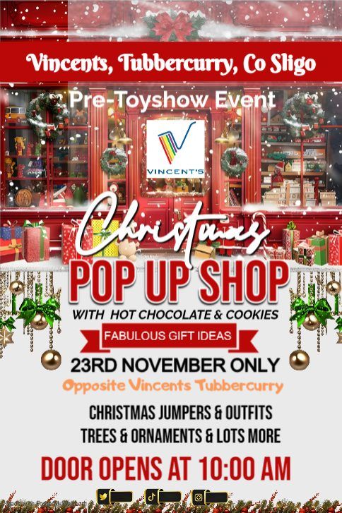 VINCENTS TUBBERCURRY CHRISTMAS POP UP SHOP