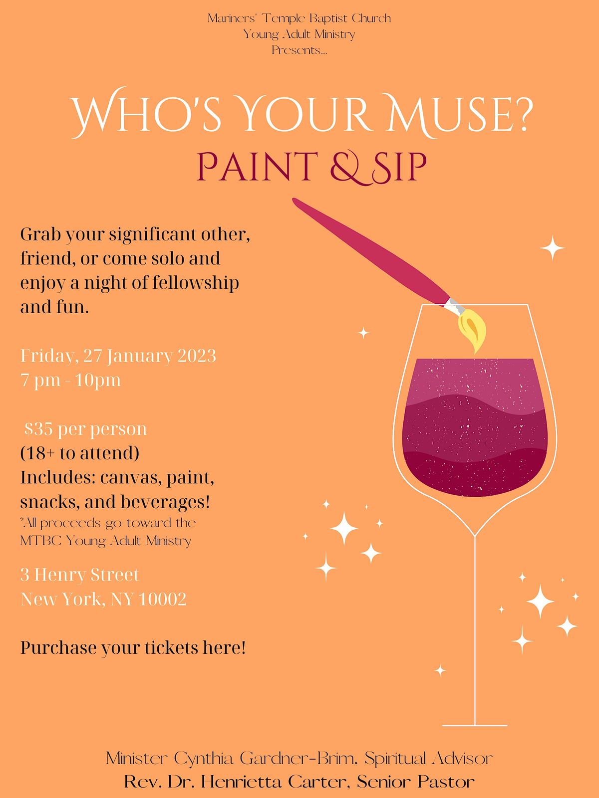 Who's Your Muse? Paint & Sip