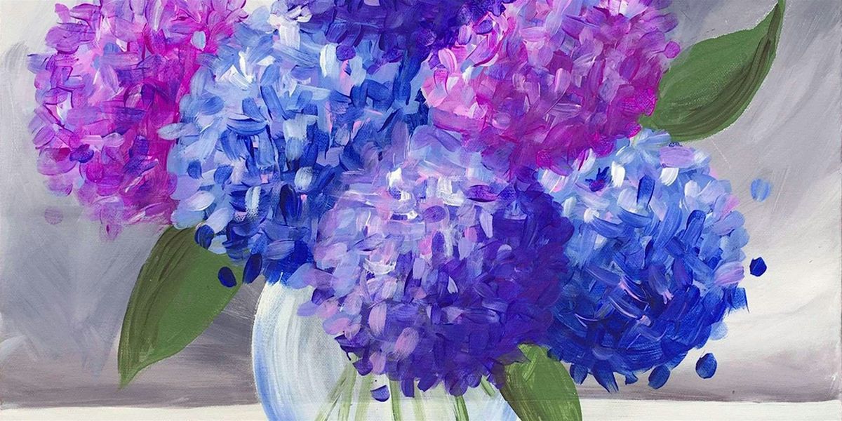 Lovely Hydrangeas   - Paint and Sip by Classpop!\u2122