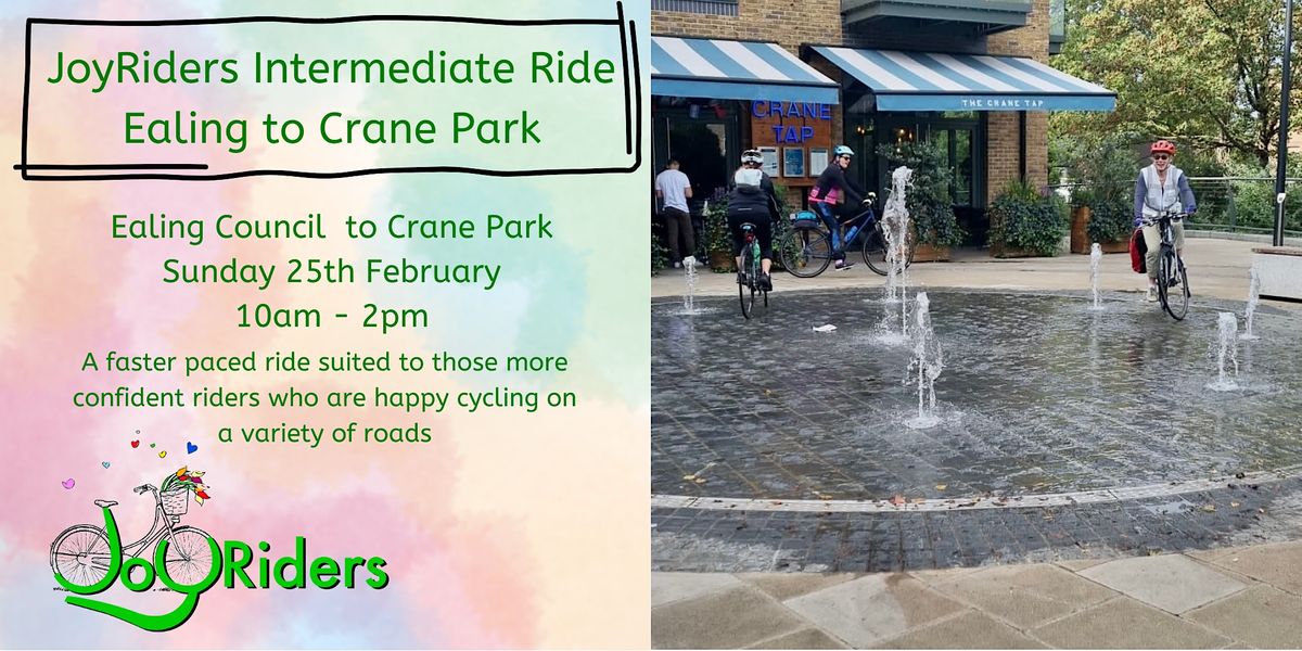 Intermediate Rides JoyRiders Intermediate Bike Ride - Ealing to Crane Park, Ealing Council ...