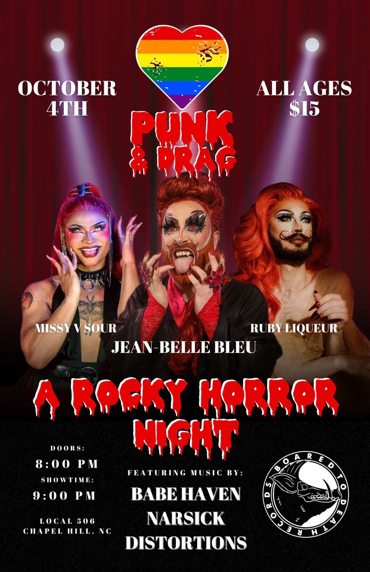 PUNK & DRAG \u2013 A ROCKY HORROR NIGHT FT. BABE HAVEN, NARSICK, DISTORTIONS