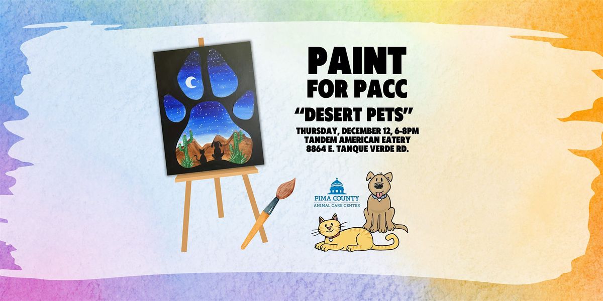 PACC Fundraiser Paint and Sip at Tandem American Eatery