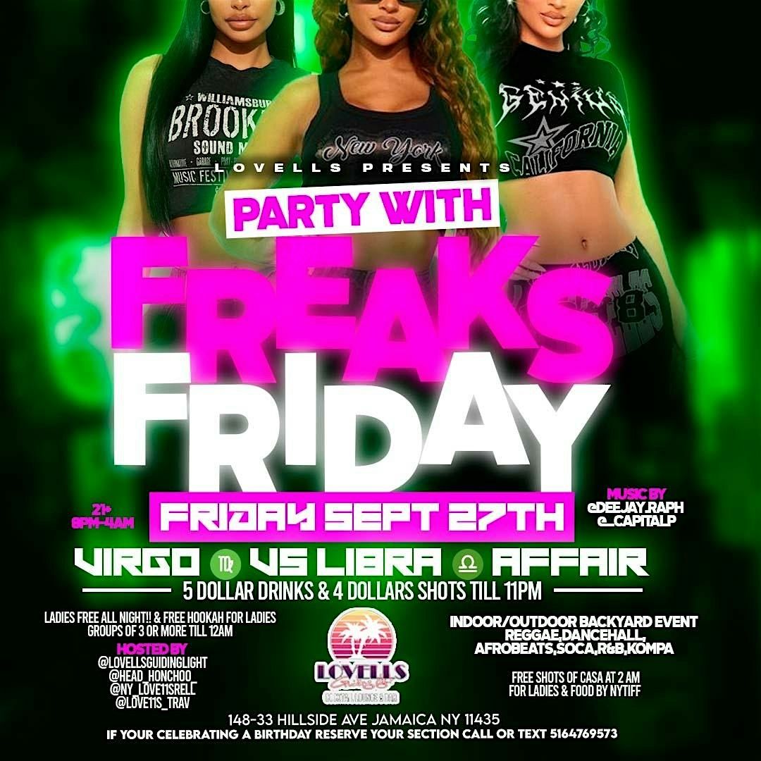 PARTY WITH FREAKS FRIDAY