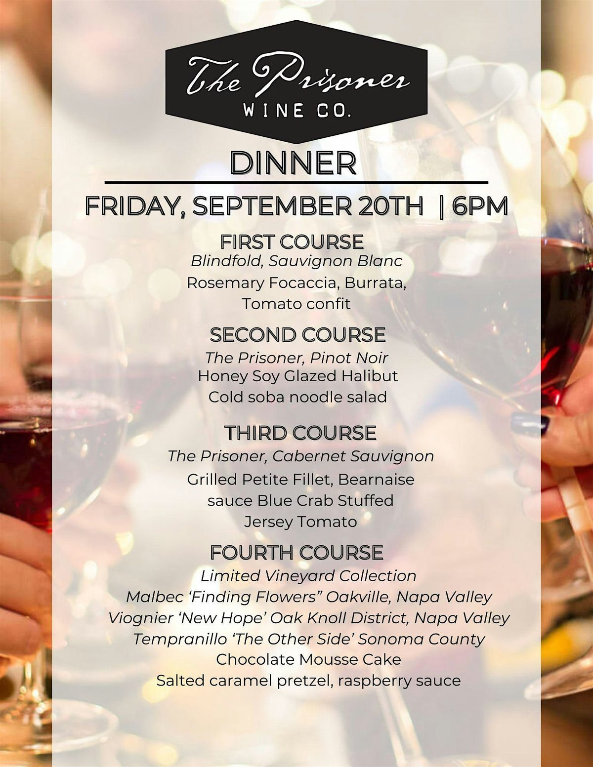 PRISONER WINE DINNER