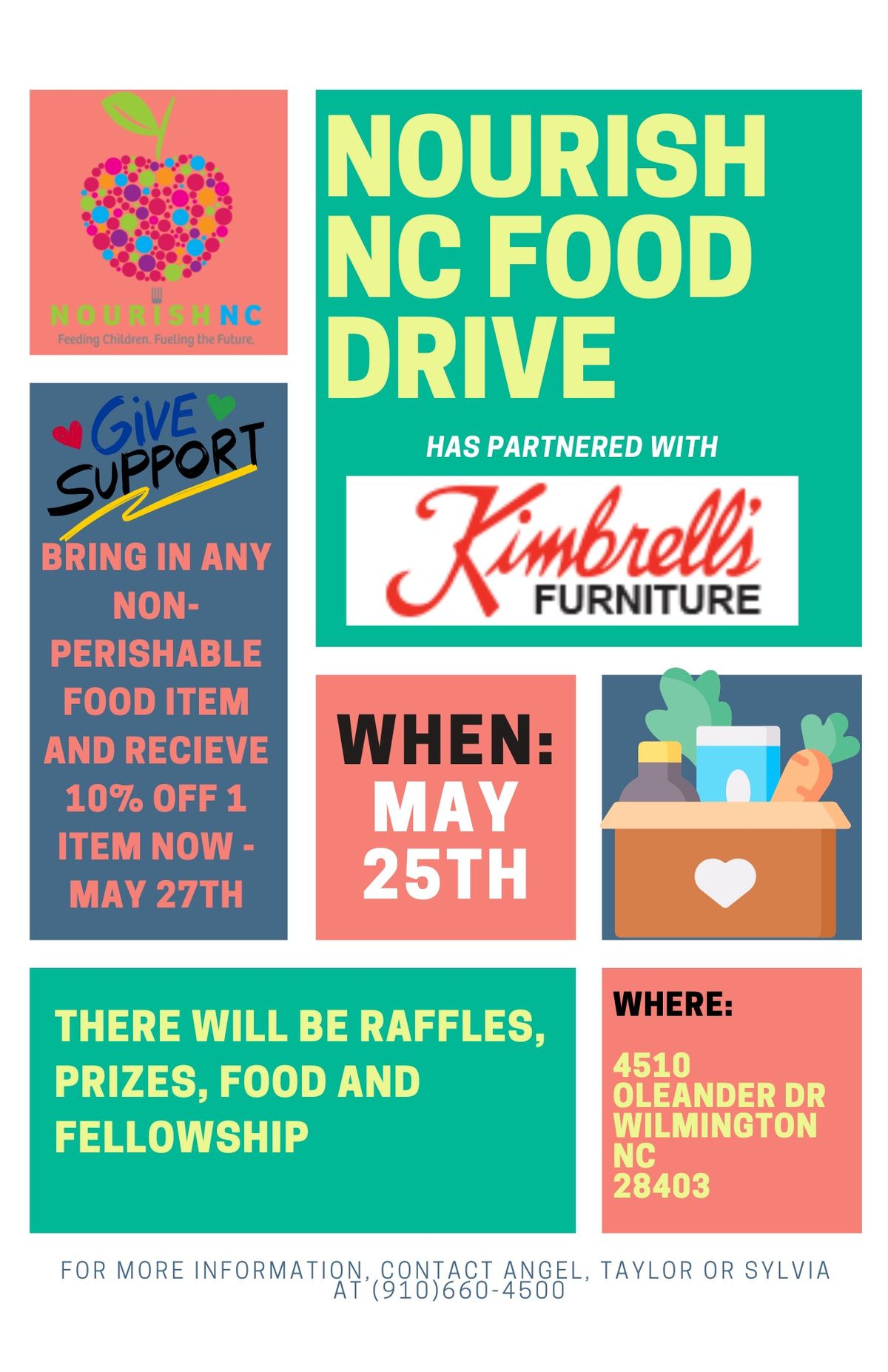 Kimbrells Furniture- Nourish NC Food Drive 