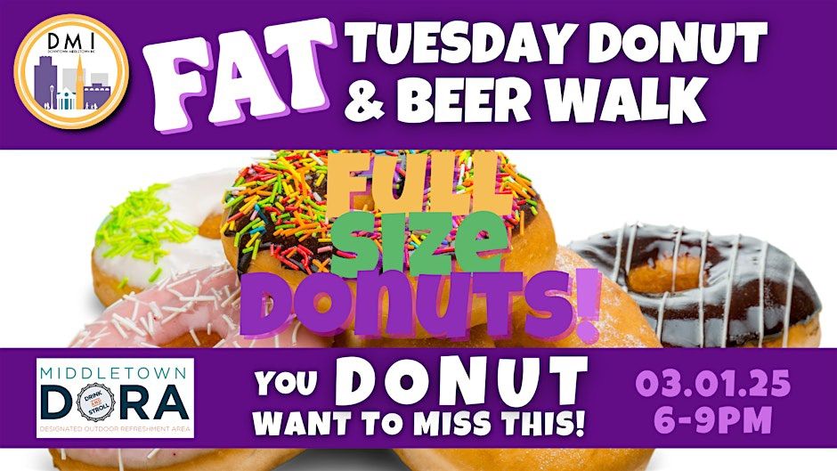 2025 Fat Tuesday Donut & Beer Walk