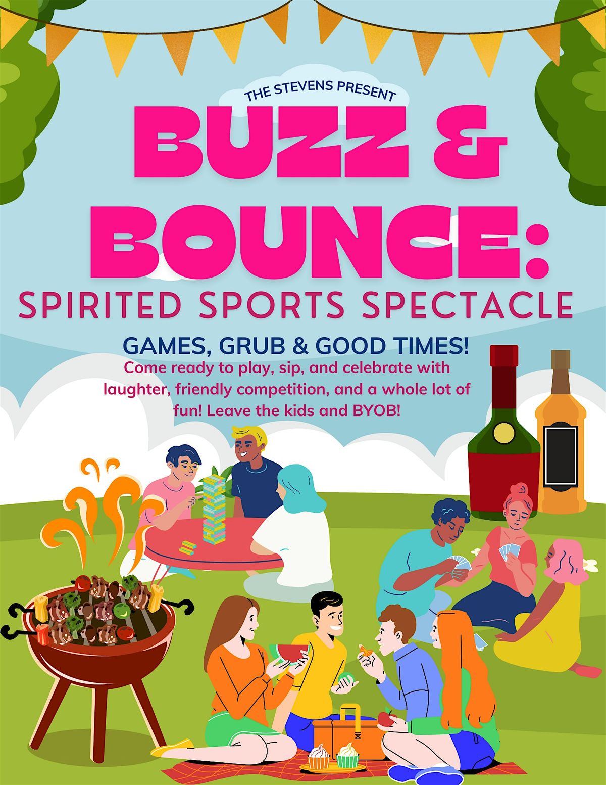 Buzz & Bounce: Spirited Sports Spectacle