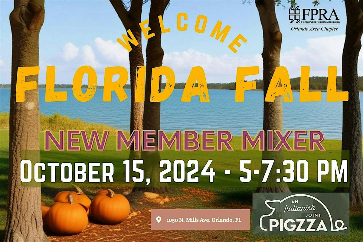 Florida Fall New Member Mixer with FPRA ORLANDO