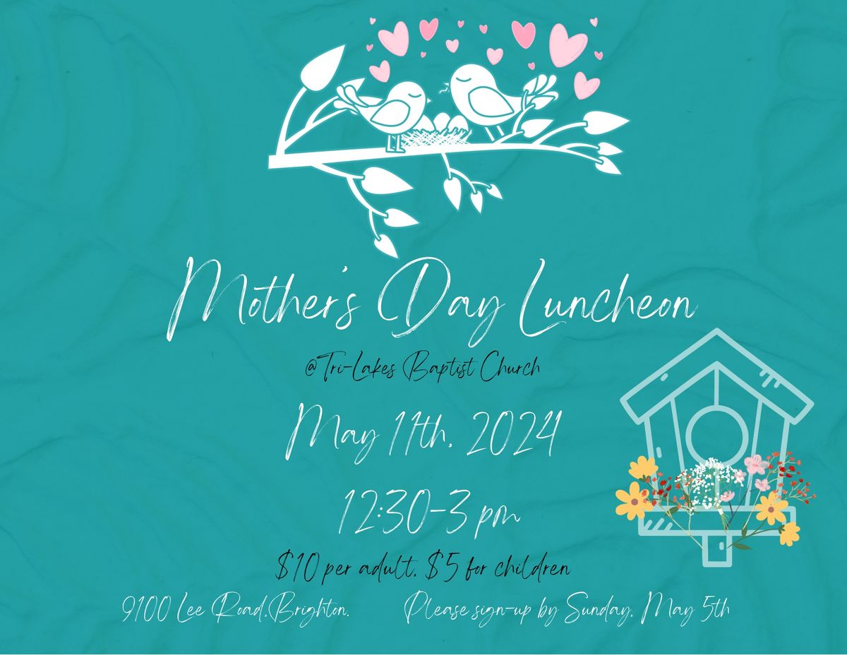Mother\u2019s Day Luncheon for Moms and Daughters 