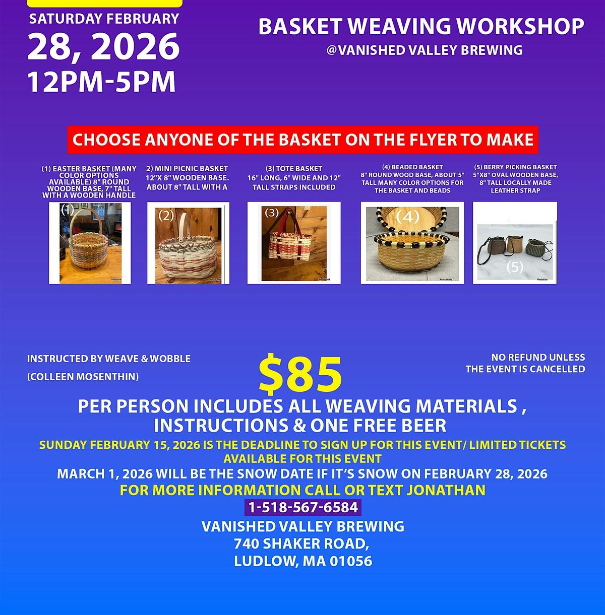 Basket Weaving Workshop