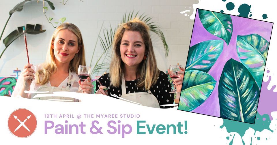 NEW! Purple Palms Paint & Sip Event