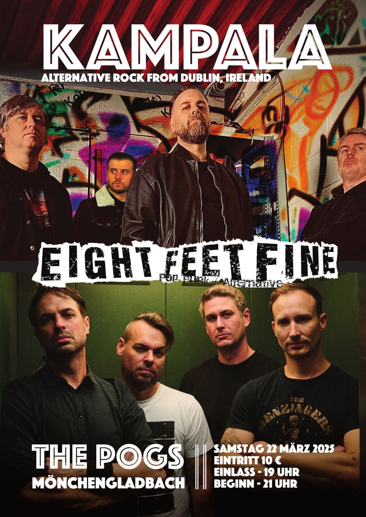 KAMPALA (Dublin \/ Ireland) + Eight Feet Fine live @ "The Pog\u00b4s Irish Pub" in M\u00f6chengladbach-Rheydt