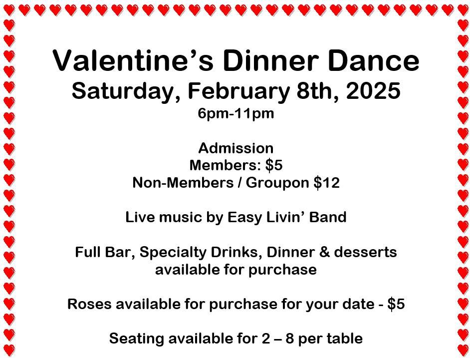 Valentine's Dinner Dance - Live Music and Dancing!