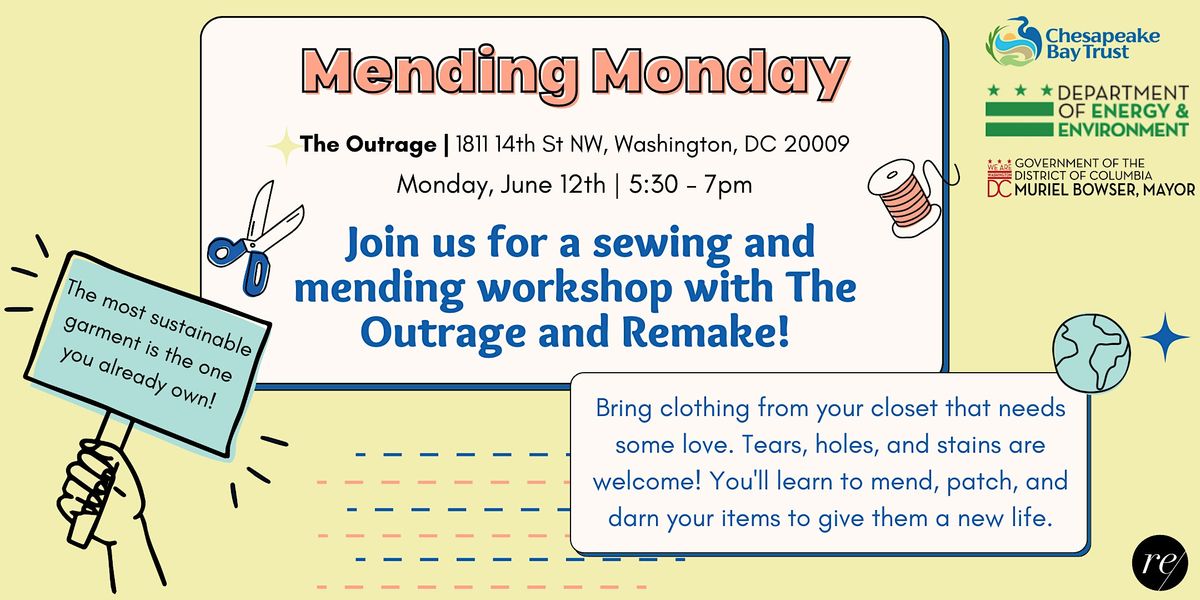Mending Monday! Sewing Workshop with Remake