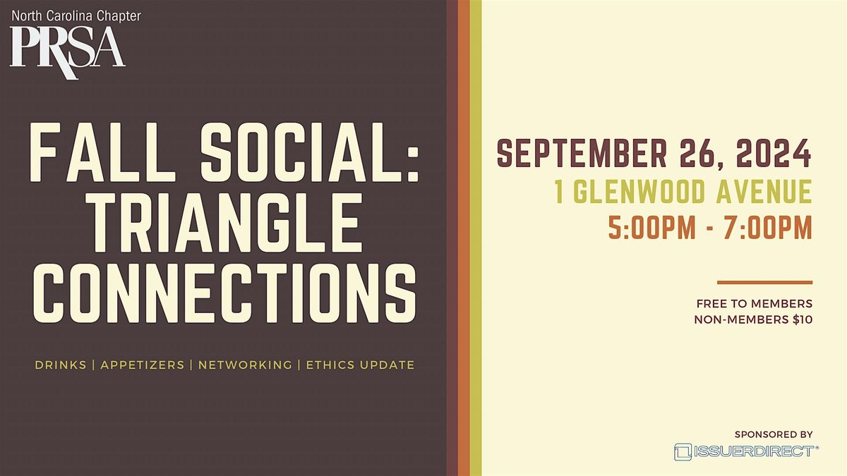 Fall Social: Triangle Connections