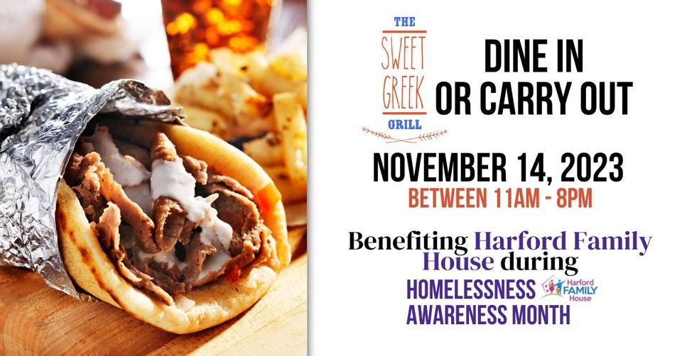 Dine at Sweet Greek Grill - Benefiting Harford Family House