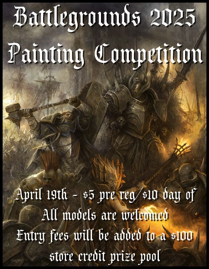 Battlegrounds Miniature Painting Competition