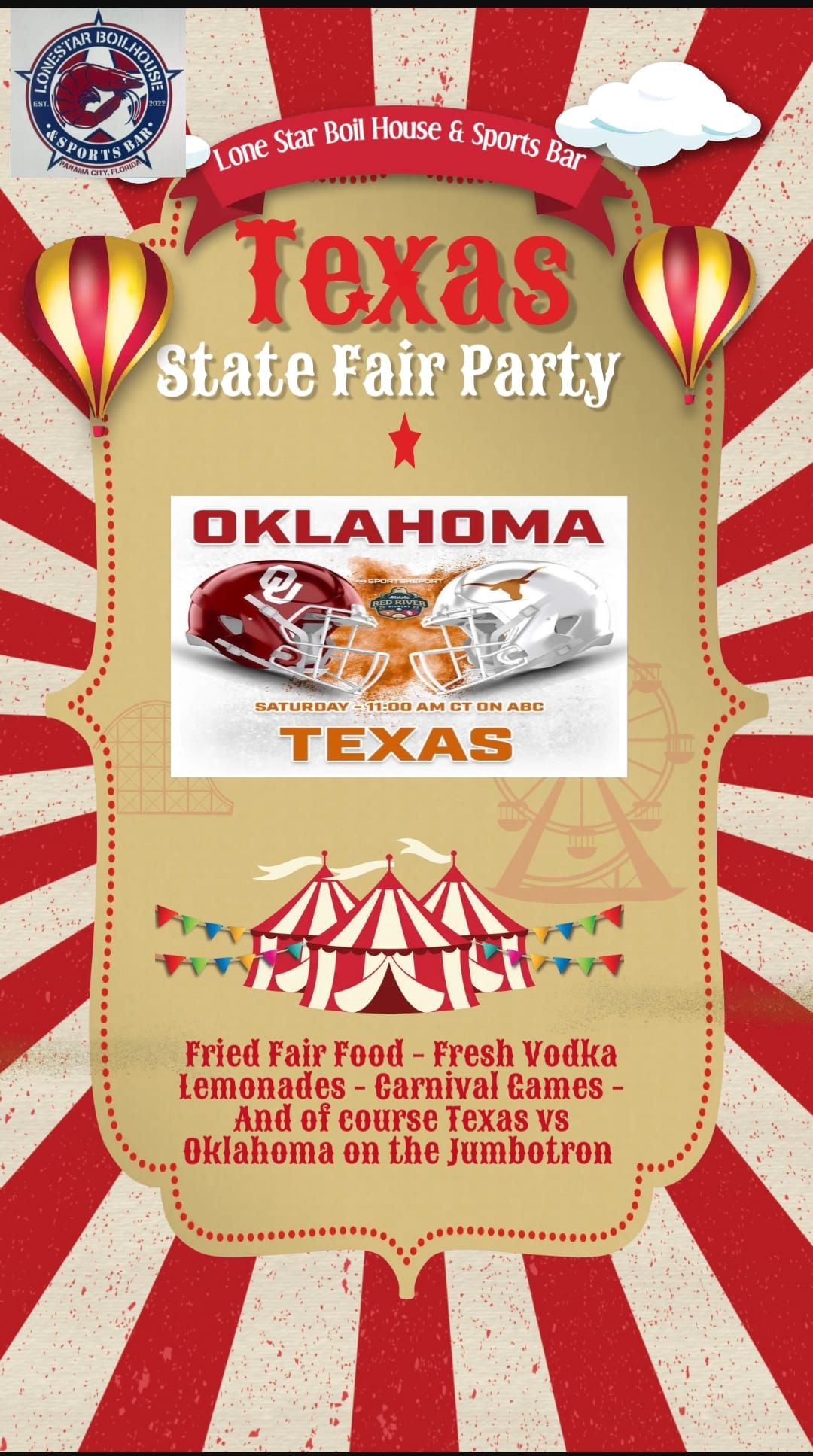 State Fair of Texas Party ( TEX VS OU GAME)