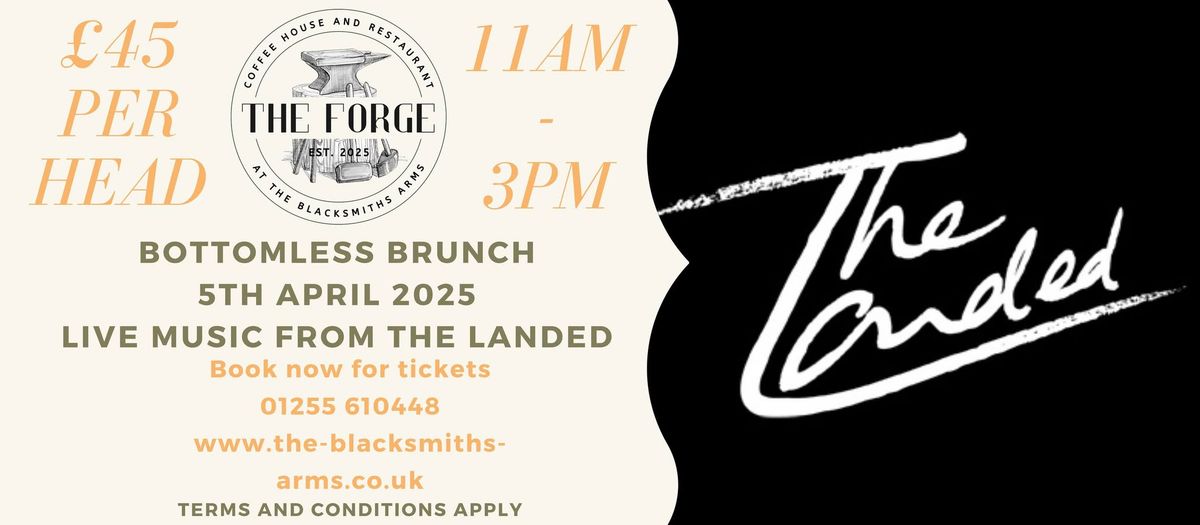 Bottomless Brunch - 5th April - Live Music from The Landed